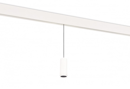 Светодиодный светильник Pratica для SPACE Track system 10Вт,  D60xH1350 мм,  732Лм,  15-50°,  3000К,  диммируемый 0-10В Ra >90,  белый