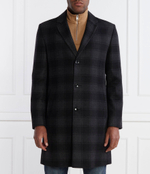 Хлопковое пальто h-hyde-c-224 BOSS BLACK - черный(50502270)