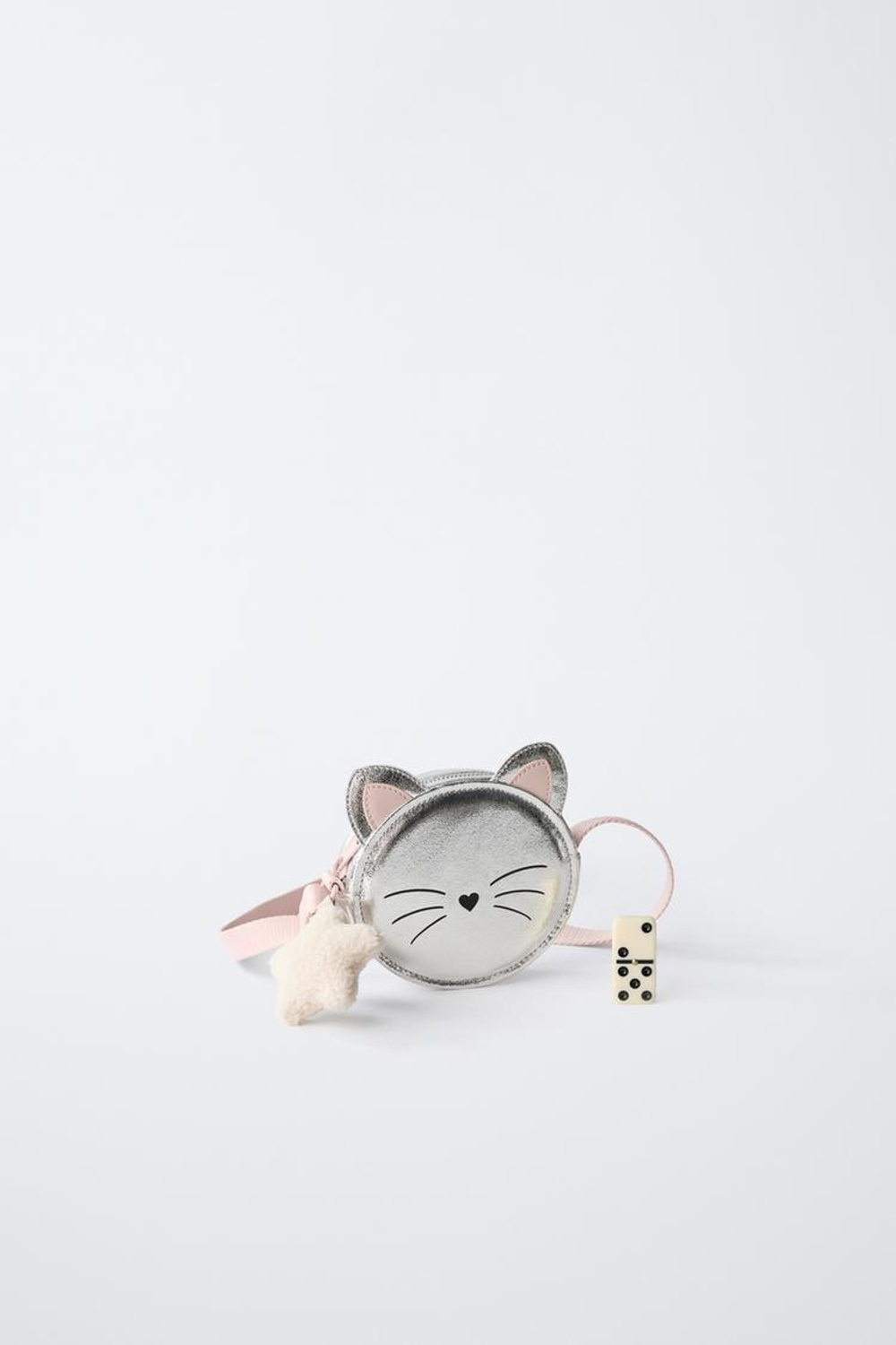 ZARA СУМКА-МЫШОНОК С ПЛЕЧЕВЫМ РЕМНЕМ, СЕРЕБРИСТЫЙ