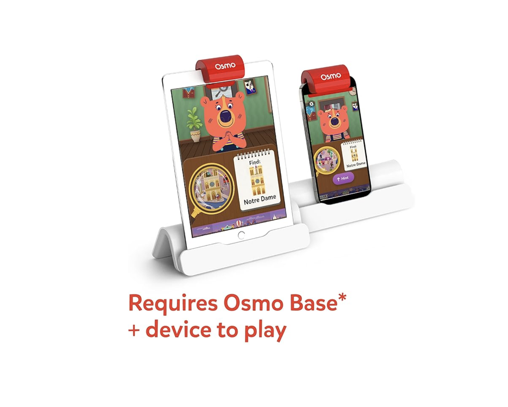 Osmo — Детективное агентство — 5–12 лет — Разгадывайте глобальные тайны — Развивающие обучающие игры — Игрушка STEM — Подарки для детей — 5, 6, 7, 8, 9, 10, 11, 12 лет — Для iPad, iPhone или планшета Fire (требуется база Osmo)