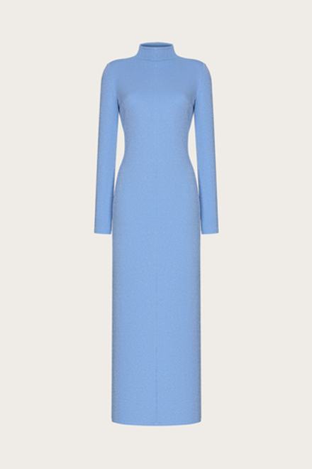 ПЛАТЬЕ-ФУТЛЯР ИЗ ВИСКОЗНОГО ТРИКОТАЖА С ЛЮРЕКСОМ