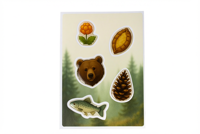 Набор 3D наклеек