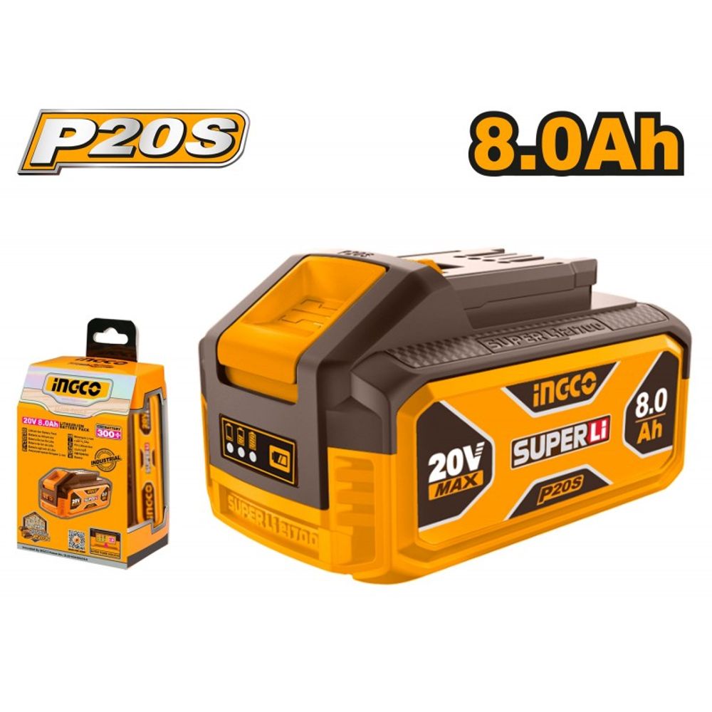Аккумуляторная батарея Li-Ion INGCO FBLI2108 INDUSTRIAL 20 В 8 Ач