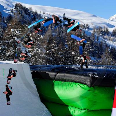 Надувная подушка «LandBag» для фристайла и экстрим-прыжков, 8×8×2,5 м