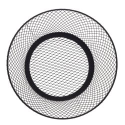 GAEM Ваза для фруктов, L21 W21 H10 см