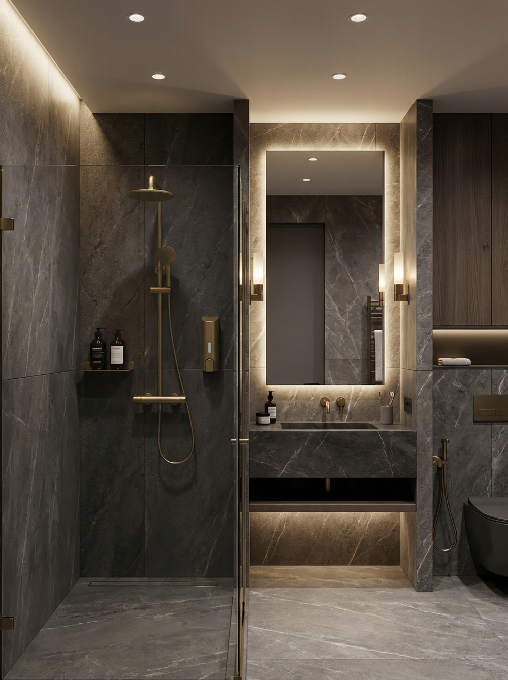 Диспенсер для мыла DIWO Смоленск DW-SM40GM настенный, золото