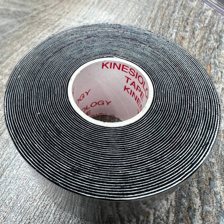 Тейп для лица и тела A-tape Кинезиологический цвет черный 3,8 см х 5 м