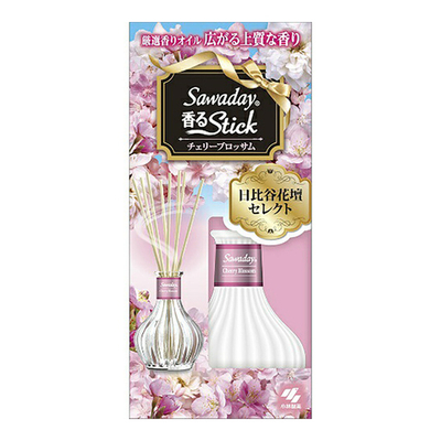 Аромадиффузор для дома с ароматом цветущей вишни 70 мл 8 палочек Kobayashi Sawaday Stick Parfum Cherry Blossom