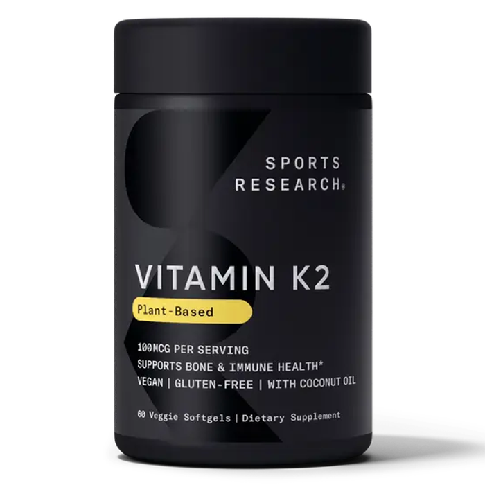 Витамин К2 100 мкг, Vitamin K2 100 mcg, Sports Research, 60 капсул