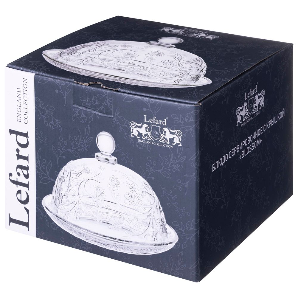 БЛЮДО СЕРВИРОВОЧНОЕ С КРЫШКОЙ "BLOSSOM" 19,5 СМ*14 СМ