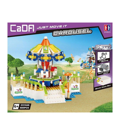Конструктор CADA Карусель интерактивная (685 деталей)