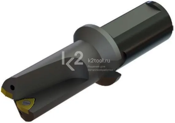 Рельсовые сверла укороченные со сменными пластинами WCMX для станков с подводом СОЖ, арт. 424-25