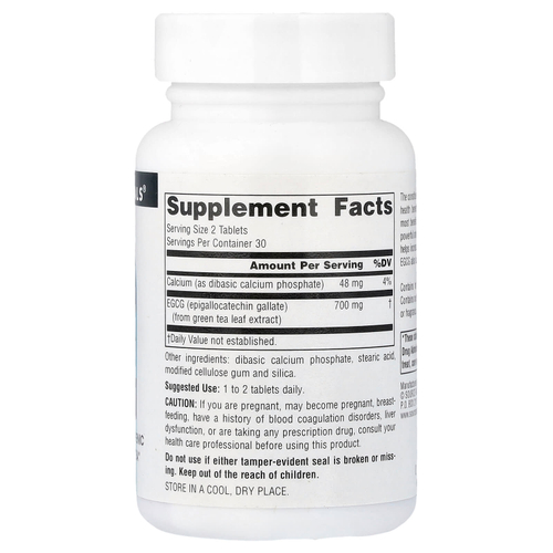 Source Naturals, EGCG, 350 мг, 60 таблеток