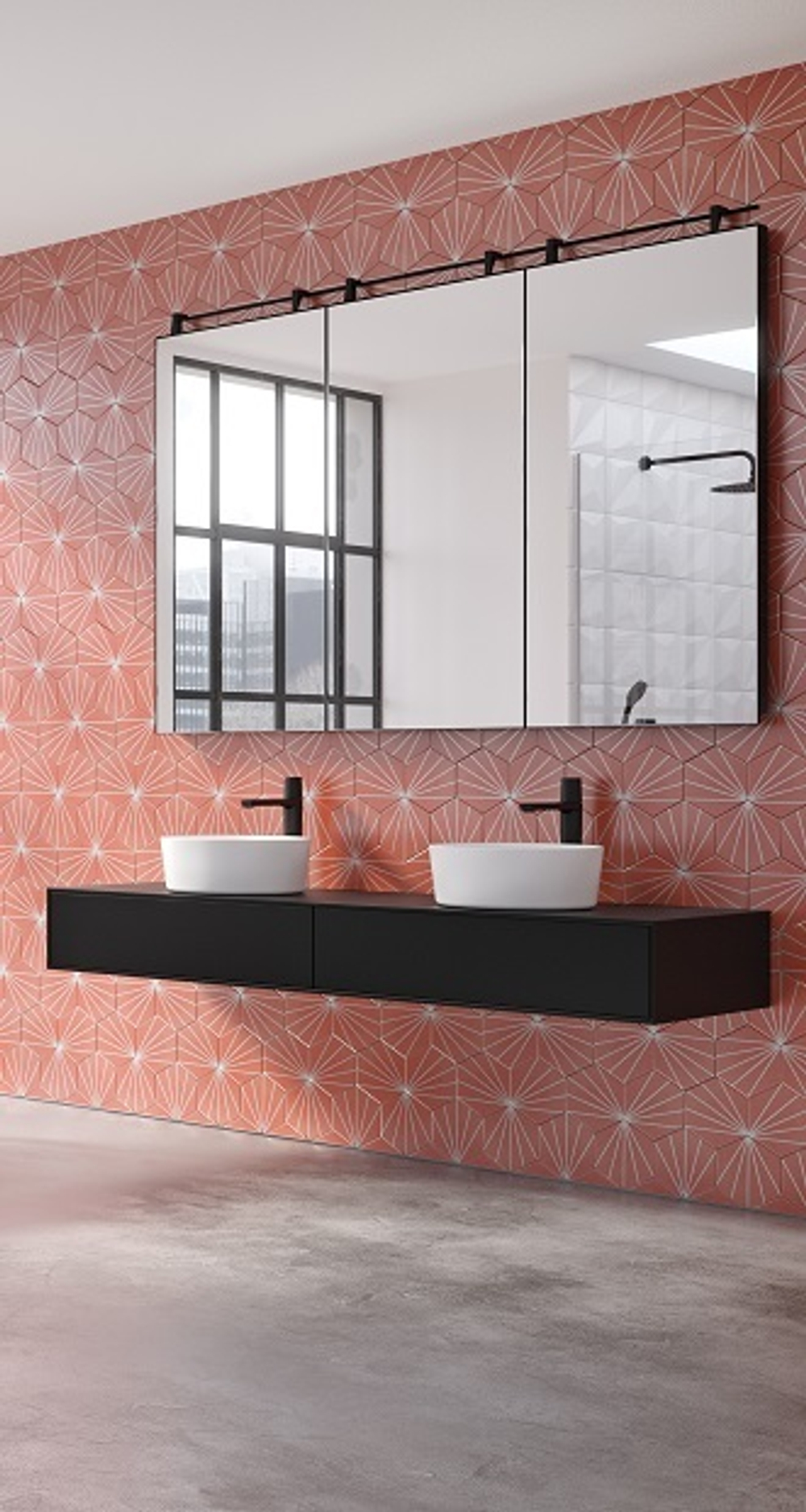 Смеситель для раковины чаши TZAR 340201NM чёрный