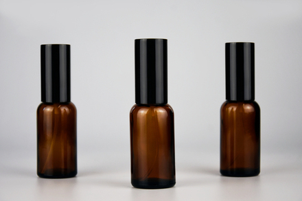 Флакон Зелинский коричневый 30 мл черный спрей/крышка