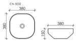Раковина Ceramica Nova Element 38 см CN5032 белая