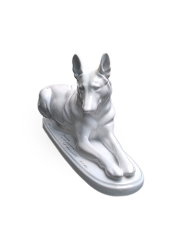 &&& Фарфоровая статуэтка "Немецкая овчарка" (большая) ЛФЗ