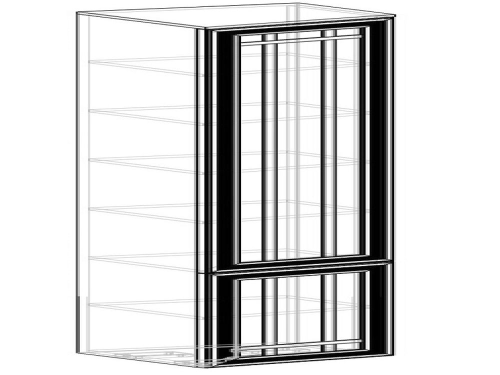 Бруно Шкаф завершающий для книг левый (350)