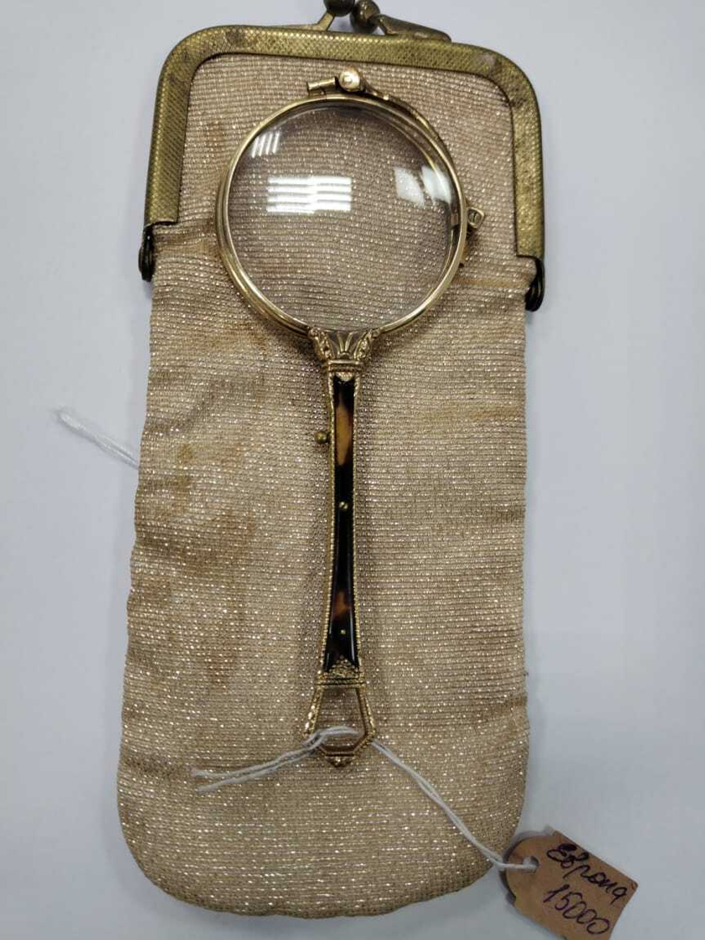 Лорнет старинный складной. 19 век. Европа.