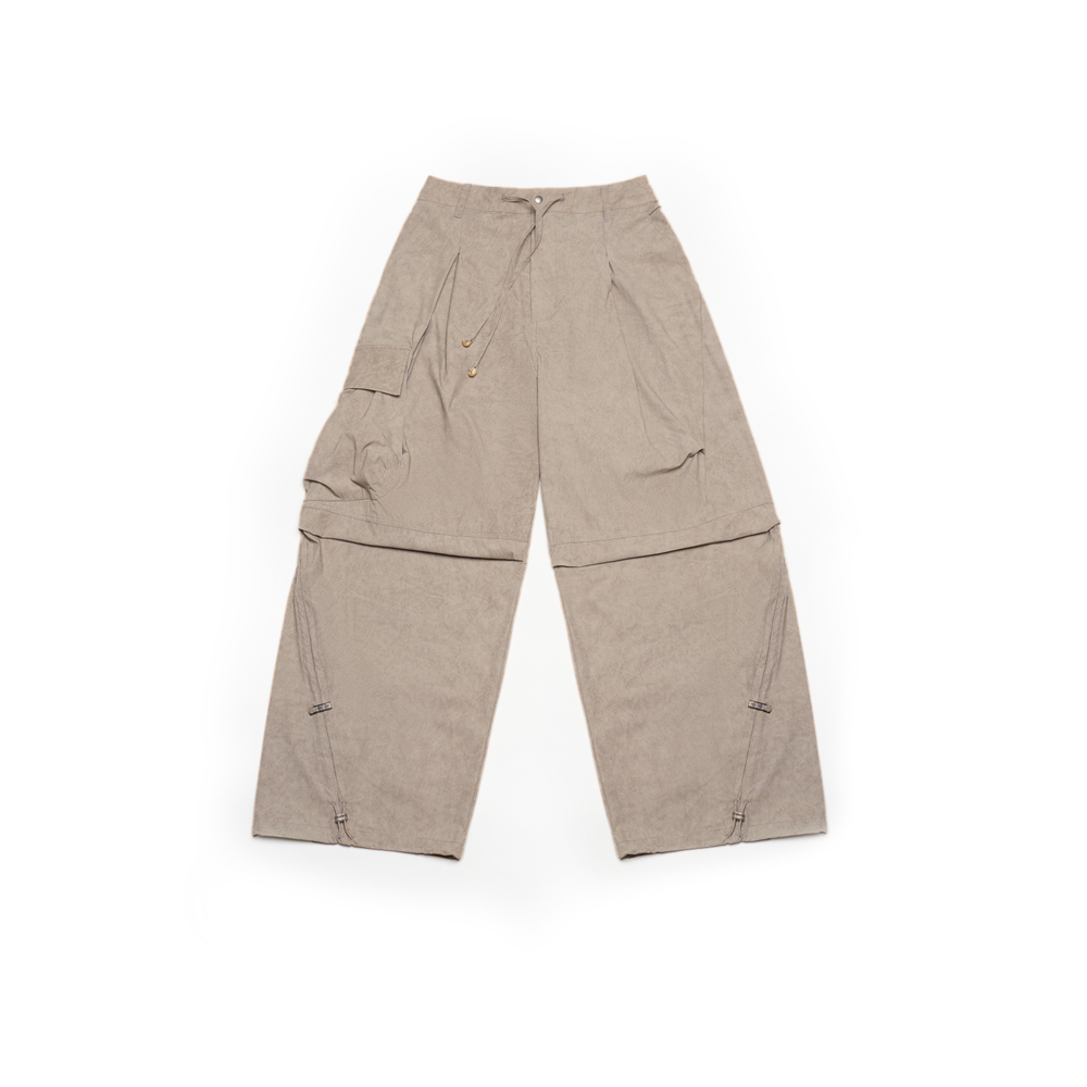 Брюки Nothomme Monterest Distressed Workwear Parachute Pants "Moon White Gray Spot"
