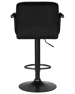 Набор 2 шт Стул барный DOBRIN KRUGER ARM BLACK, черный вельвет (LAR-E2041-52)
