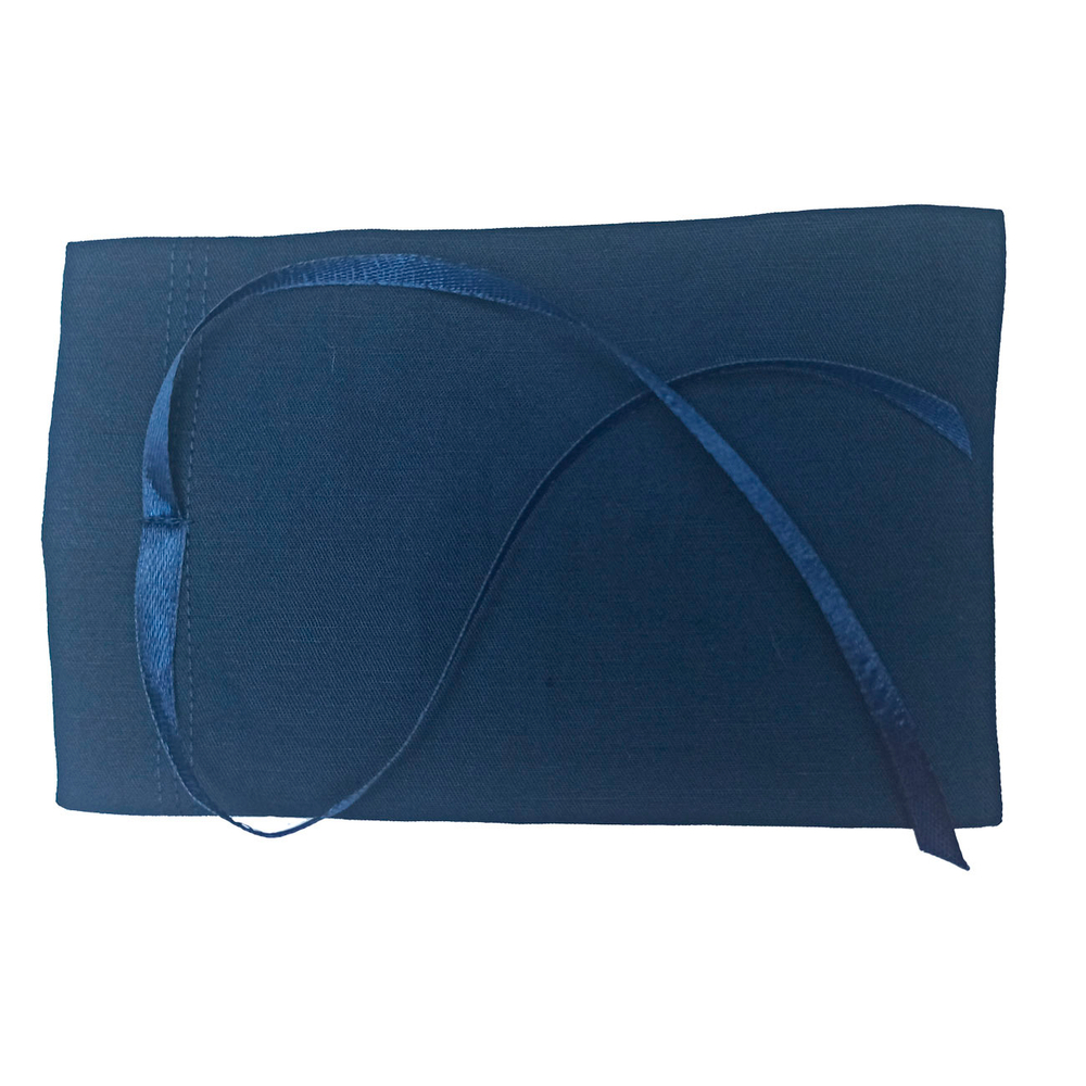 Мешочек 10х15 см темно-синего цвета для упаковки подарка, сувениров, товаров ручной работы