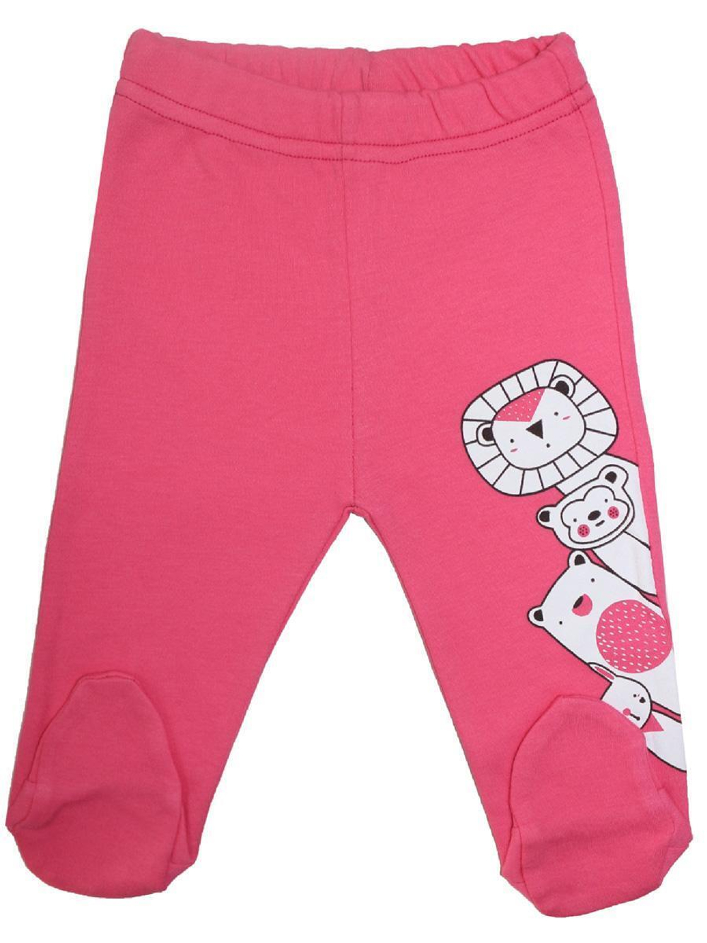 Ползунки "Весёлые зверюшки",розовый,р.68,Bonito,OP489