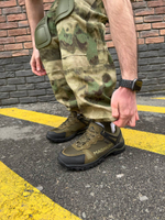 Тактический костюм горка с наколенниками и налокотниками мох лайт