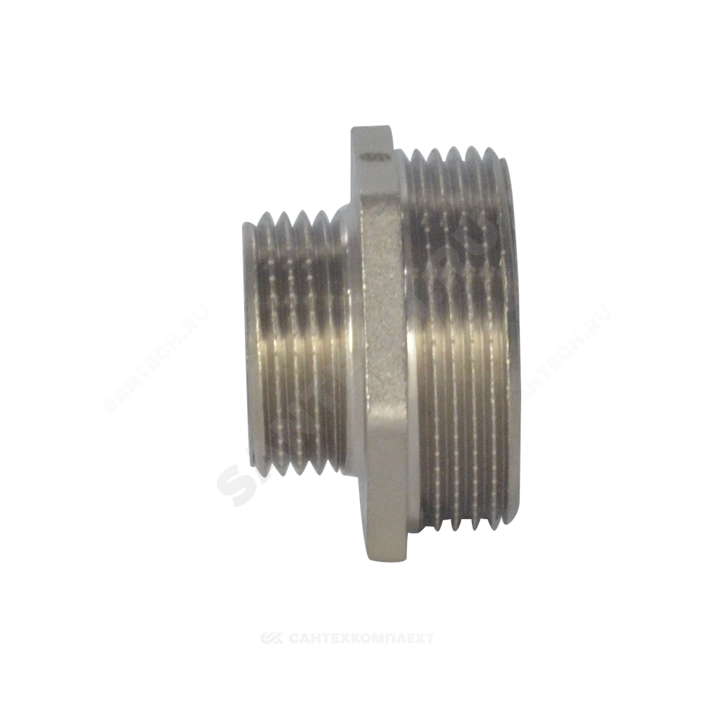 Ниппель латунь никель переходной Ду 50х25 (2"х1") НР SantechSystems