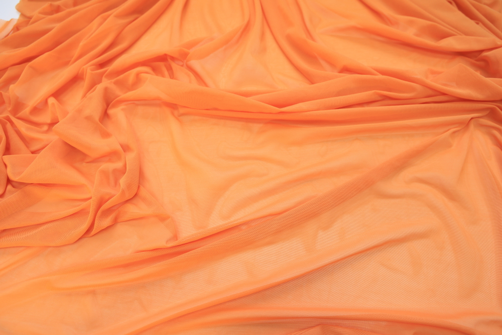 Сетка трикотаж оранжевая