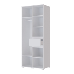 Шкаф двухстворчатый Плейона, белый