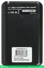 Бокс для накопителя AgeStar 3UB2A8-6G черный