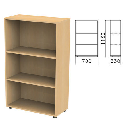 Шкаф (стеллаж) "Канц", 700х330х1130 мм, 2 полки, ШК39.10