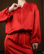 сатиновый бомбер