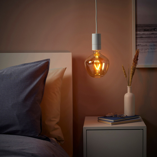 Подвесной светильник IKEA SUNNEBY / MOLNART (САННЕБЮ / МОЛЬНАРТ), Белый, 21 см