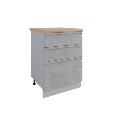 Кухня Модуль СЯШ 600 Скала Бетон светлый