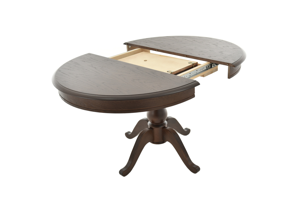 Стол Аврора Фабрицио D100, Орех темный