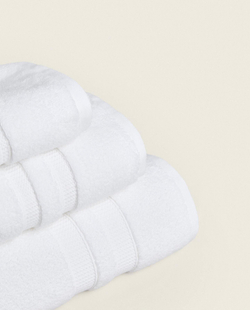 Zara Home - Очень мягкое двойное бордюрное банное полотенце, белый, 30х50 см