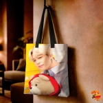 Сумка шоппер с принтом BTS