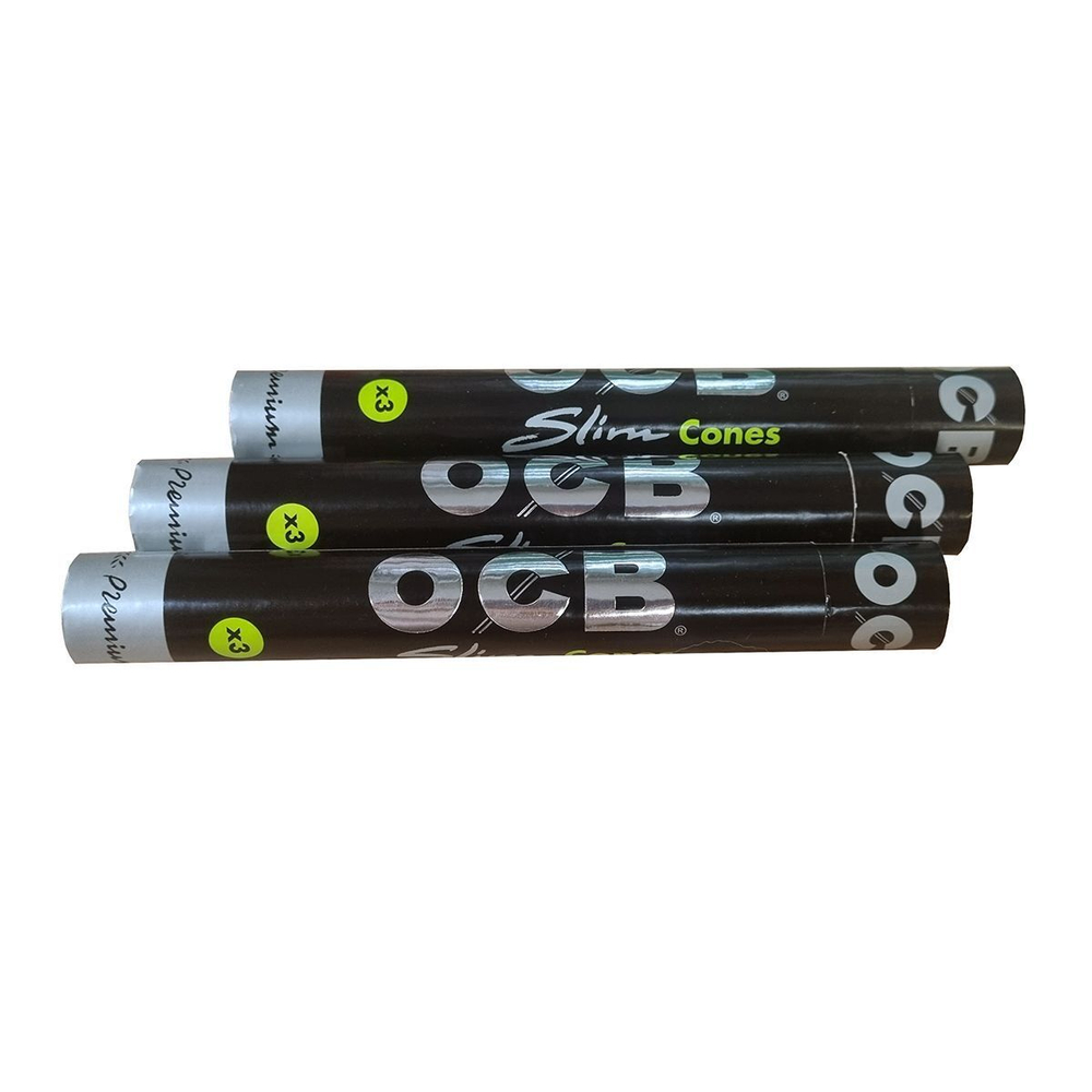 Гильзы для сигарет конические "OCB" Premium Slim Cones 109mm 3 тубы по 3шт.