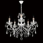 8189/5 CLASSI LN26 092 белый, металл/хрусталь Люстра E14 5*40W 220V SNOW