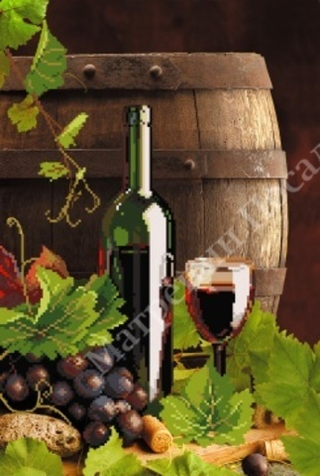 "Винный погребок"-4195 ткань с нанесенным рисунком