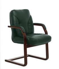 Кресло для посетителей Tango C зелёная кожа