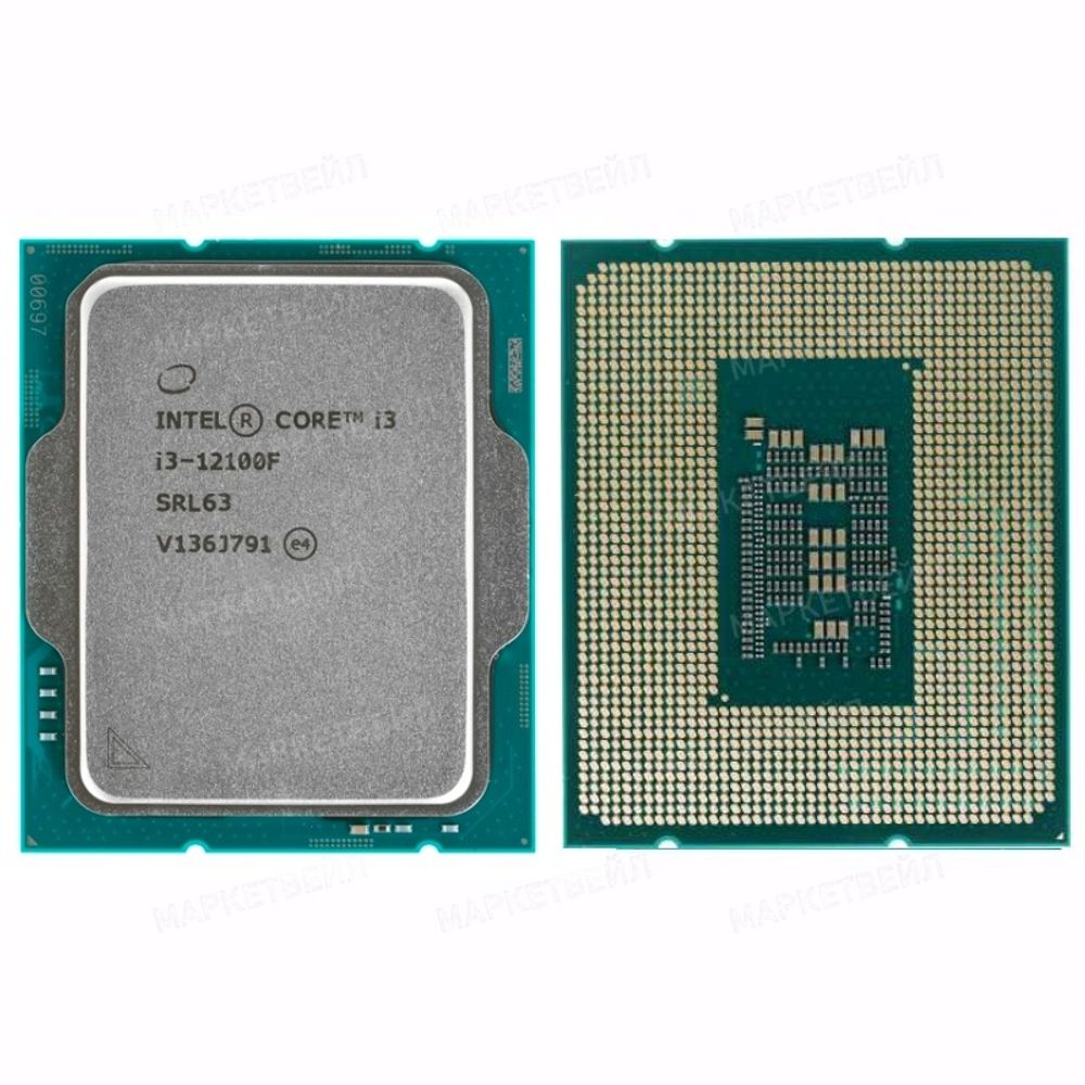 Процессор CPU Intel Core i3-12100F, LGA1700 (3.3GHz/12MB/4 cores), TDP 60W, OEM