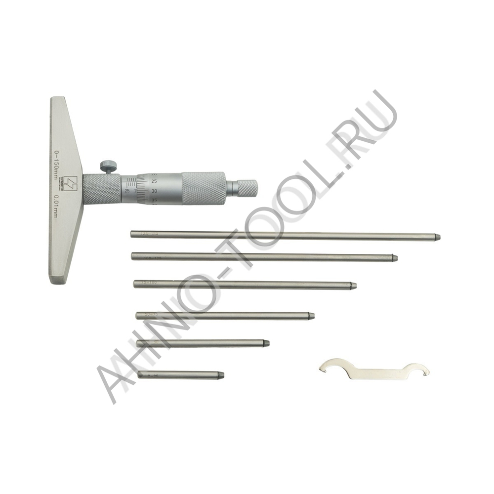 Глубиномер микрометрический ГМ-150-0.01 ГОСРЕЕСТР 90410-23 ТОЧИНТЕХ