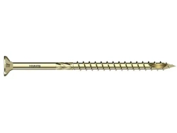 Саморез конструкционный PT с потайной головкой; желтая оцинковка; TX20; 4,0 x 80 mm упак 200 шт