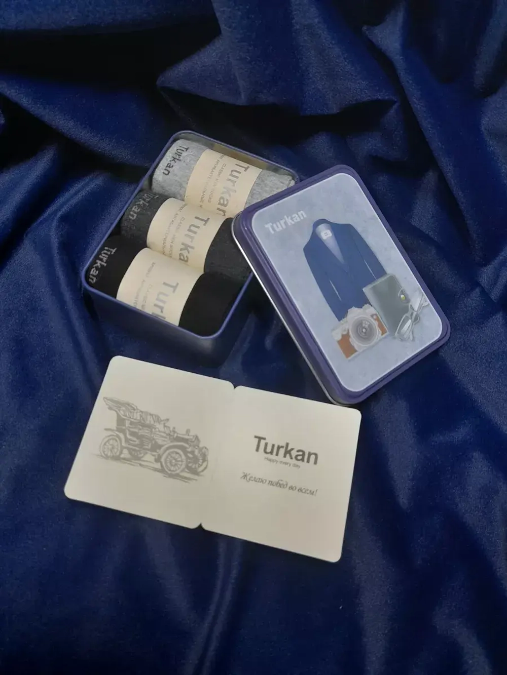 Набор носки мужские в подарочной упаковке