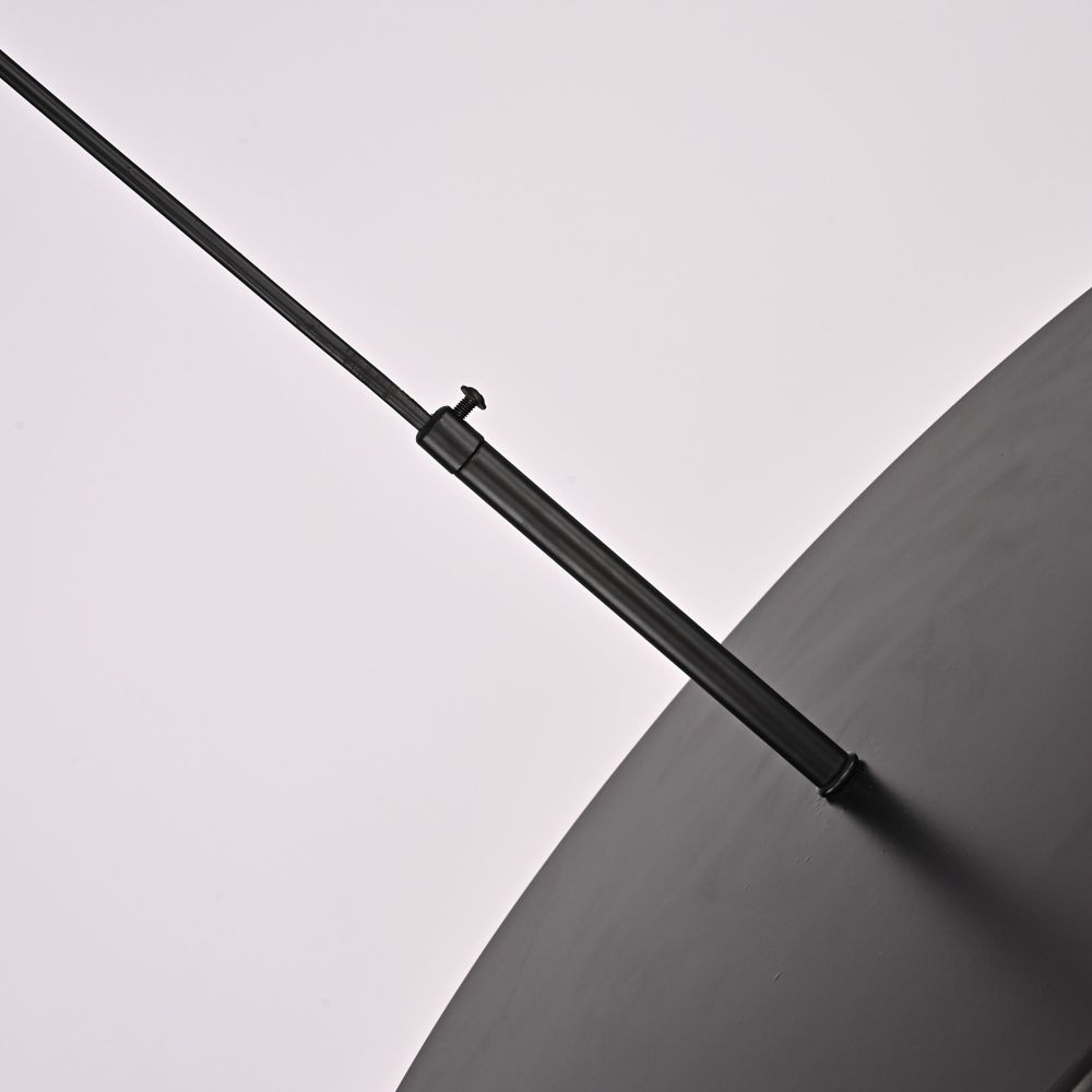 Люстра Rh Utilitaire Disk Triple Pendant Black By Imperiumloft