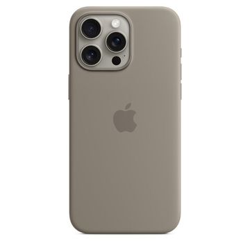 Apple Silicone Case with MagSafe iPhone 15 Pro Max Clay (Серый)