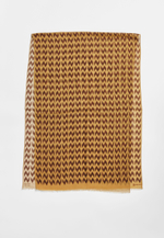 Шерстяной палантин SOROKONOZHKA OCHRE 68х190